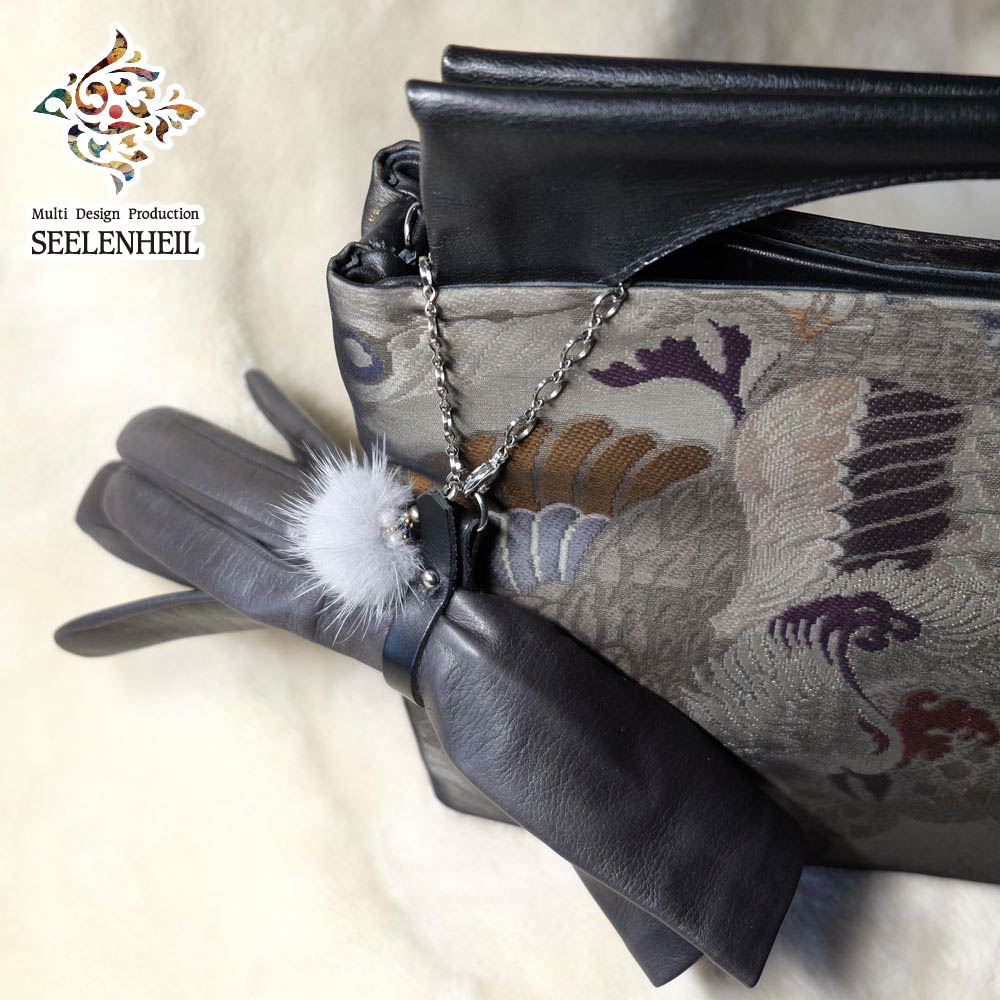 帯地+レザーバック